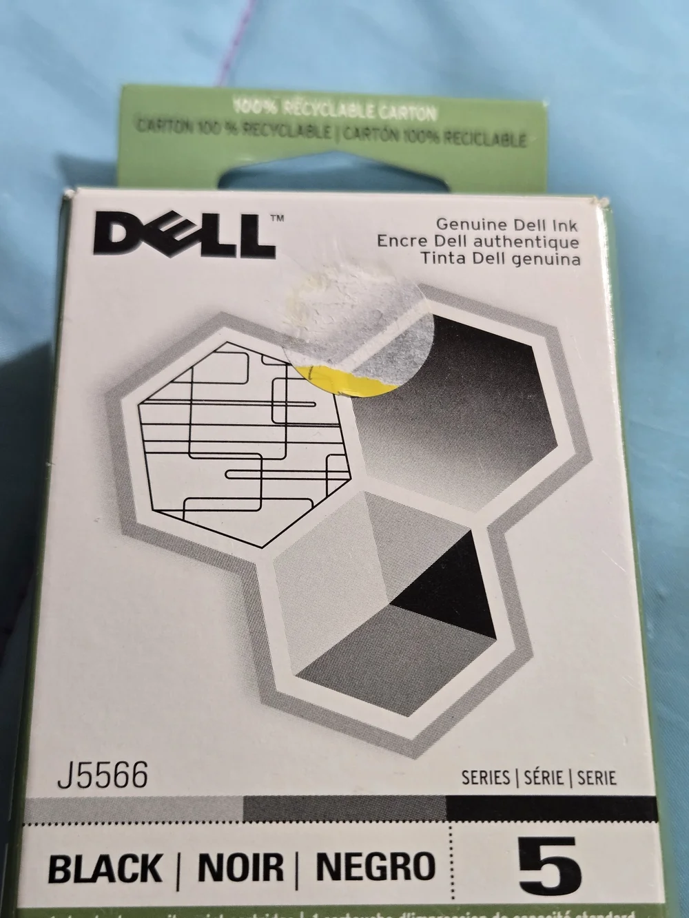 New in Sealed Box Genuine Dell Printer Ink Cartridge Black 21